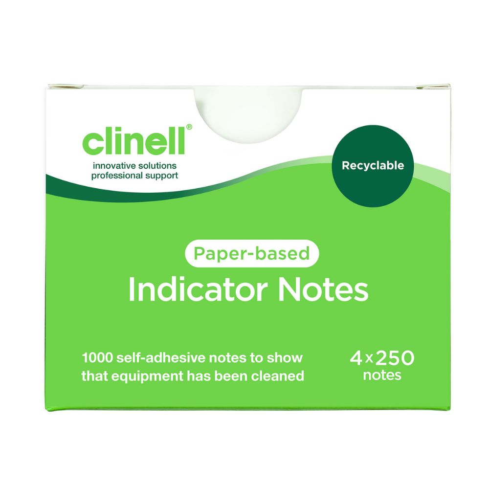 Clinell Indicator Notes Green Box of 4 x 250 Notes