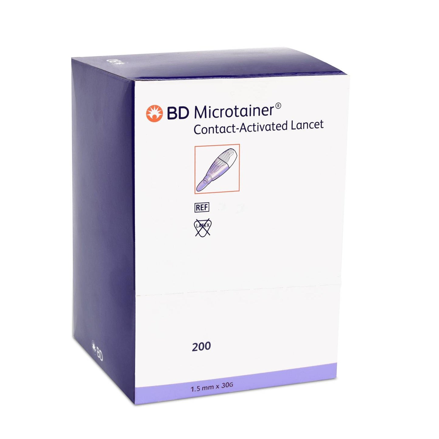 BD Microtainer Contact Activated Lancet Purple Box of 200 - UKMEDI - UK MEDICAL SUPPLIES