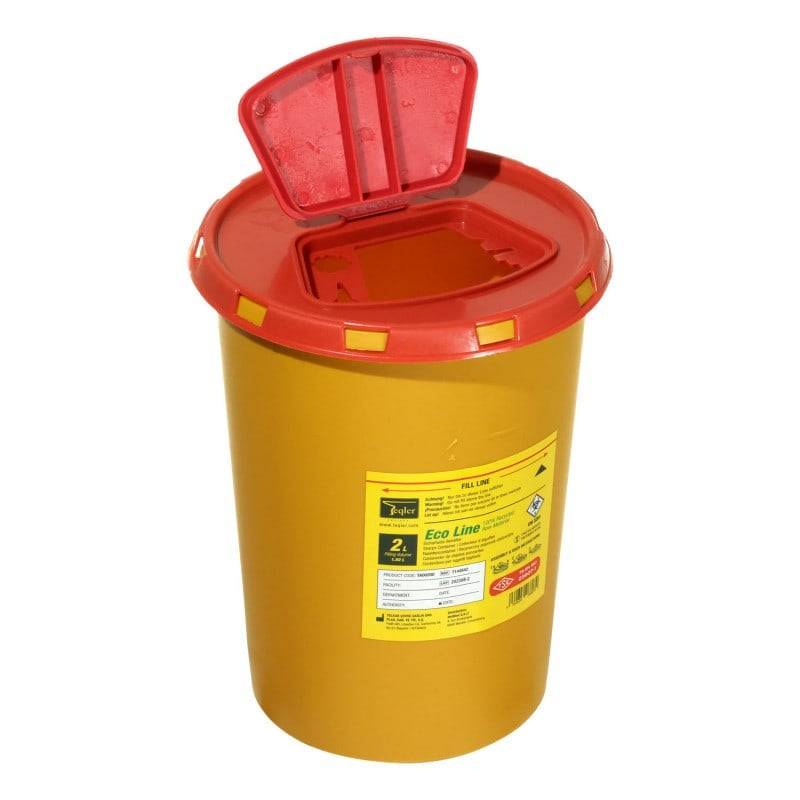 2 Litre Eco Line Sharps Bin - UKMEDI - UK MEDICAL SUPPLIES