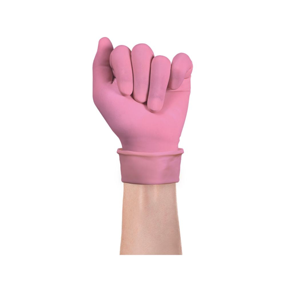 Pink Ansell Micro-Touch NitraFree Nitrile Examination Gloves Box of 100