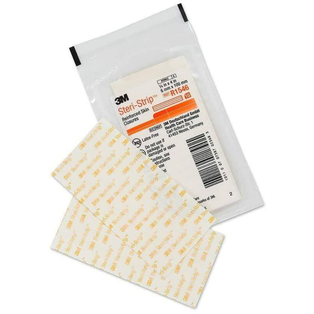 3M Steri-Strip 6mm x 100mm Reinforced Skin Closures (pack 10)