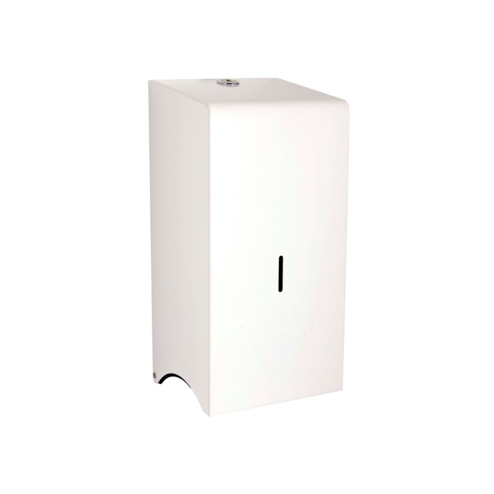 Synergise White 2-Roll Corematic Toilet Roll Dispenser
