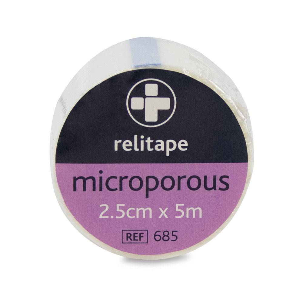 2.5cm x 5m Relitape Microporous Tape - UKMEDI