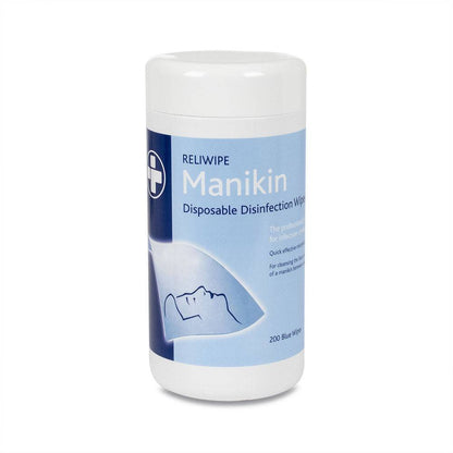 Reliwipe Manikin Disposable Disinfectant Wipes Drum of 200 - UKMEDI