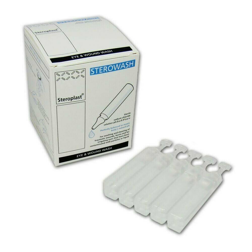 Sterowash Saline Eye Wash Pod - 20ml Single 1400W/CB UKMEDI.CO.UK