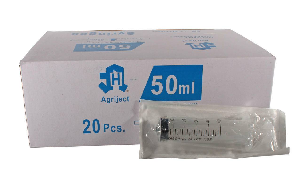 50ml Agriject Syringe Luer Slip Side Tip