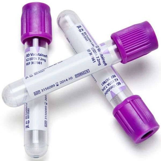 BD Vacutainer 4ml EDTA K2E Lavender Blood Collection Tubes - UKMEDI