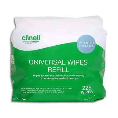 Clinell Universal Wipes Tub of 225 Refill