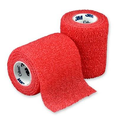 7.5cm x 4.5m 3M Coban Self-Adherent Bandage Red