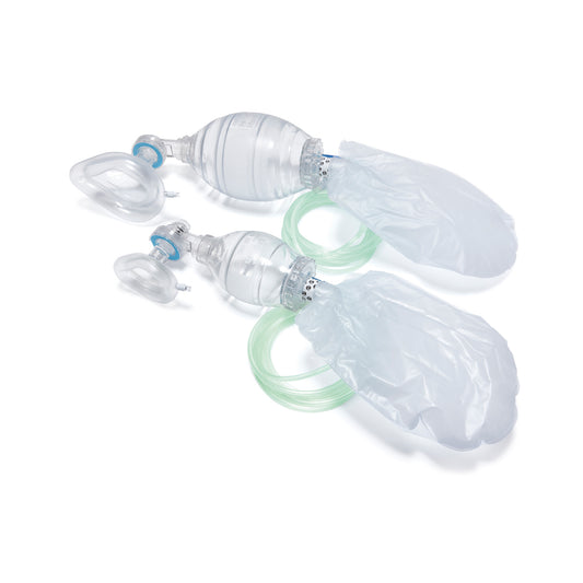 Visionary Child Manual Resuscitators With 2 Round Silicone Masks (Size 0, Size 1)