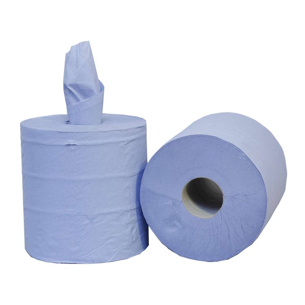 19cm x 150m PRO Blue 2 Ply Centrefeed Roll Pack of 6