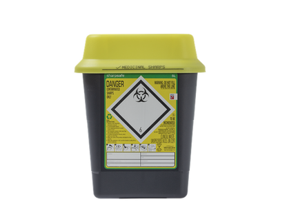 5 Litre Yellow Sharps Bin Yellow Sharpsafe