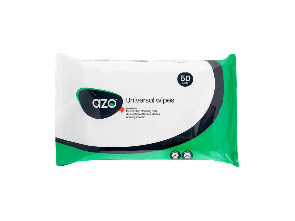 Azo Universal Cleaning & Disinfectant Wipes Pack of 50