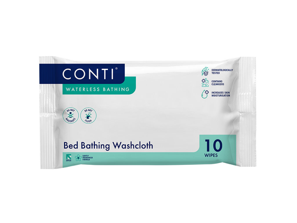 Conti® Bed Bathing Washcloth Fragrance Free 10 Cloths