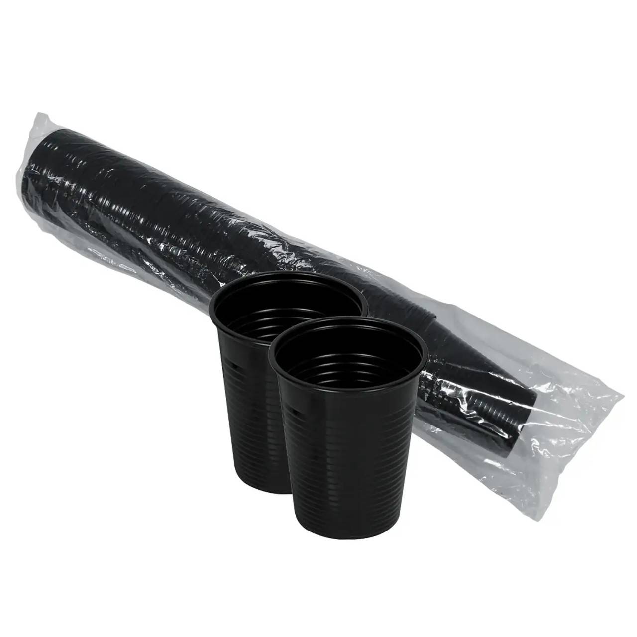 Disposable Black Cups Pack of 100 Select Black