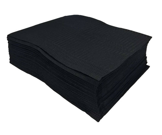 Select Black 2-Ply Lap Cloths – Pack of 50 - UKMEDI
