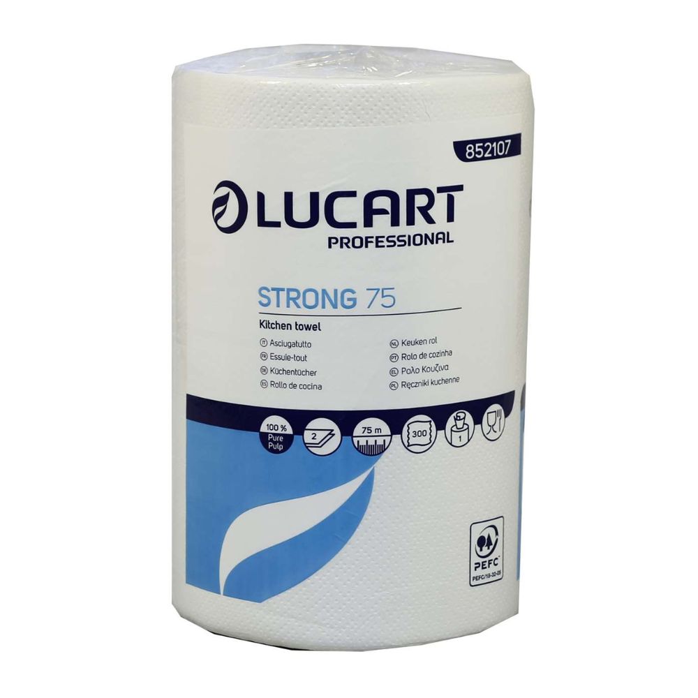 23cm x 75m Lucart Centrefeed Roll 300 Sheets