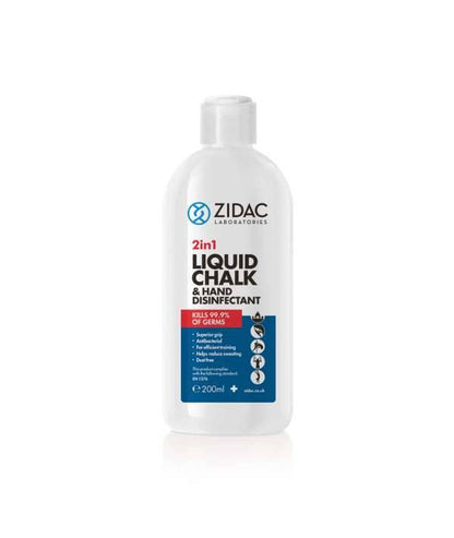 Zidac - 200ml Zidac 2in1 Liquid Chalk and Hand Disindectant - 5060748721211 UKMEDI.CO.UK UK Medical Supplies